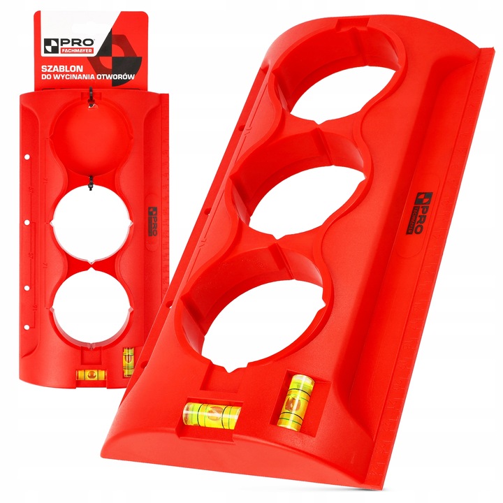 WZORNIK SZABLON DO WYCINANIA WYMIAROWANIA OTWORÓW POD PUSZKI GNIAZDEK