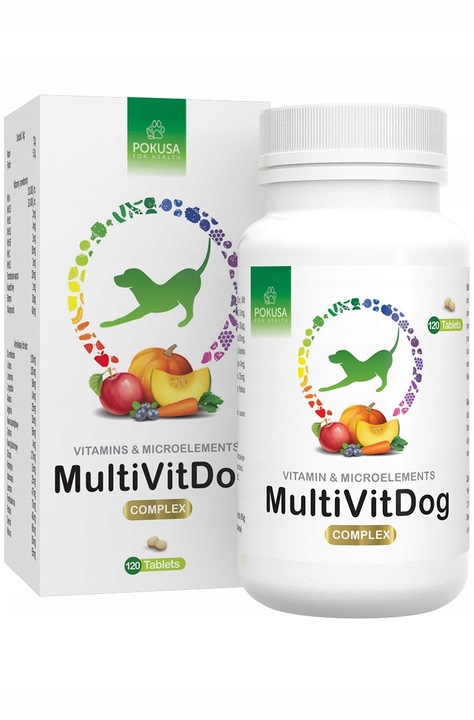 POKUSA MultiVitDog MULTIWITAMINA dla Psa 120 tabl.