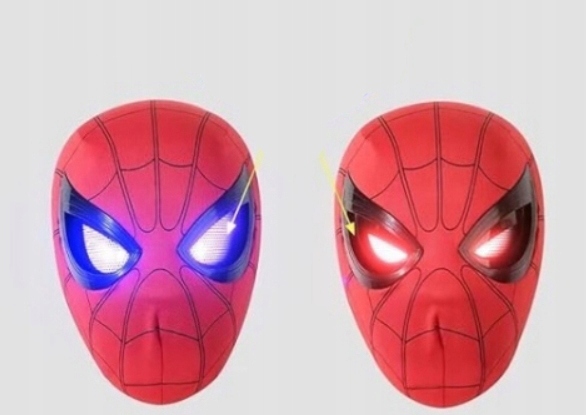 Spiderman MASKA OCZY SĄ RUCHOME SUPER HERO MASKA COSPLAY