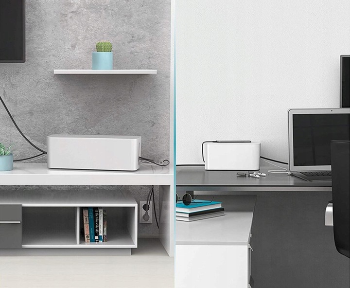 POJEMNIK ORGANIZER NA KABLE PUDEŁKO LISTWY KABLI M