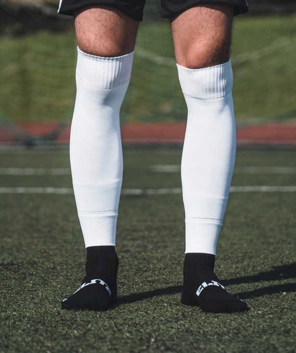 GETRY PIŁKARSKIE BEZ STOPY PROSKARY JUNIOR BIAŁE