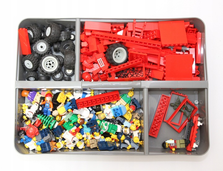 Pojemnik 15,5 l pudełko na klocki lego przezroczysty organizer z