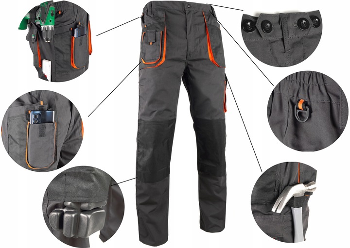 SPODNIE do pasa ROBOCZE 260 POTRÓJNE SERGEANT M