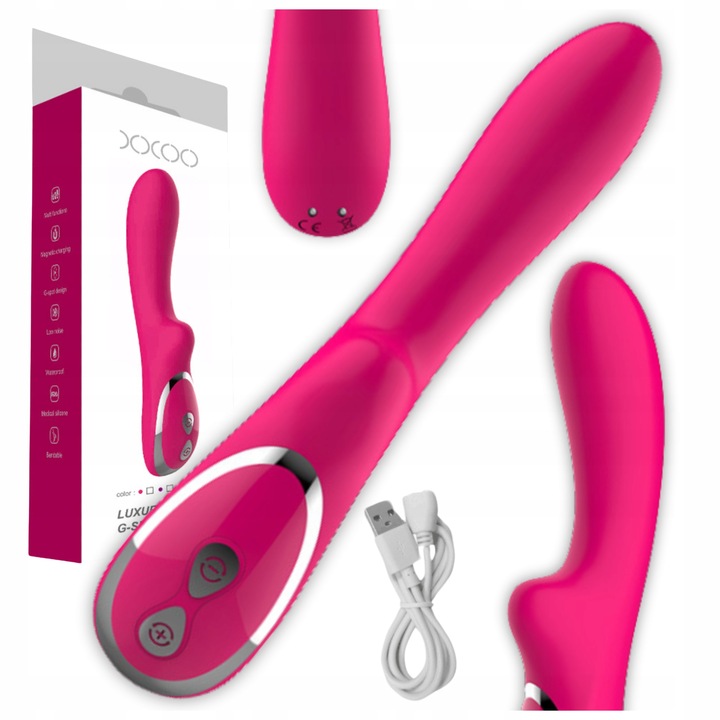 WIBRATOR DAMSKI INTENSYWNYCH ORGAZMÓW 10 FUNKCJI MASAŻER PUNKTU G 2W1 MOCNY