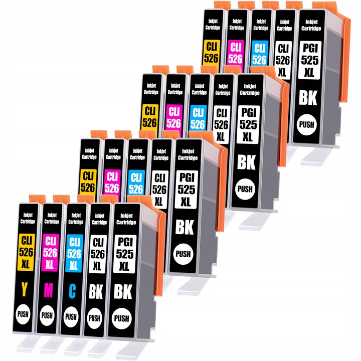 20x TUSZE XL DO DRUKARKI CANON PIXMA IP4850 IP4950 MG5150 MG5350 MG5250
