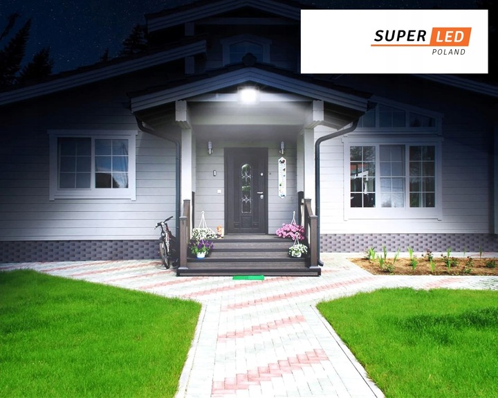 Halogen Naświetlacz LED 30W 3300 lm IP65 czujnik ruchu SUPER MOCNY