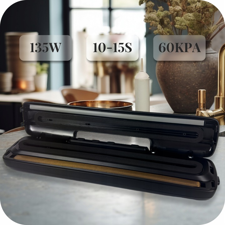 ZGRZEWARKA PRÓŻNIOWA DO ŻYWNOŚCI PAKOWARKA O MOCY 135W + ZESTAW WORKÓW XXL