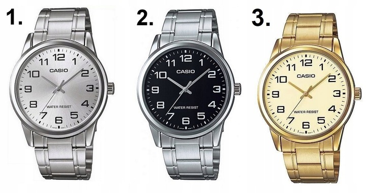 ZEGAREK MĘSKI CASIO ALTMAN+BOX +GRAWER stalowy cyfry bransoleta złoty