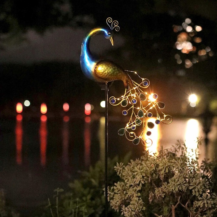 Ogrodowa lampa solarna LED PAW multikolor