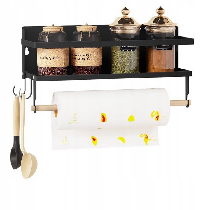 PÓŁKA KUCHENNA NA PRZYPRAWY MAGNETYCZNA ORGANIZER NA LODÓWKĘ ŚCIANĘ