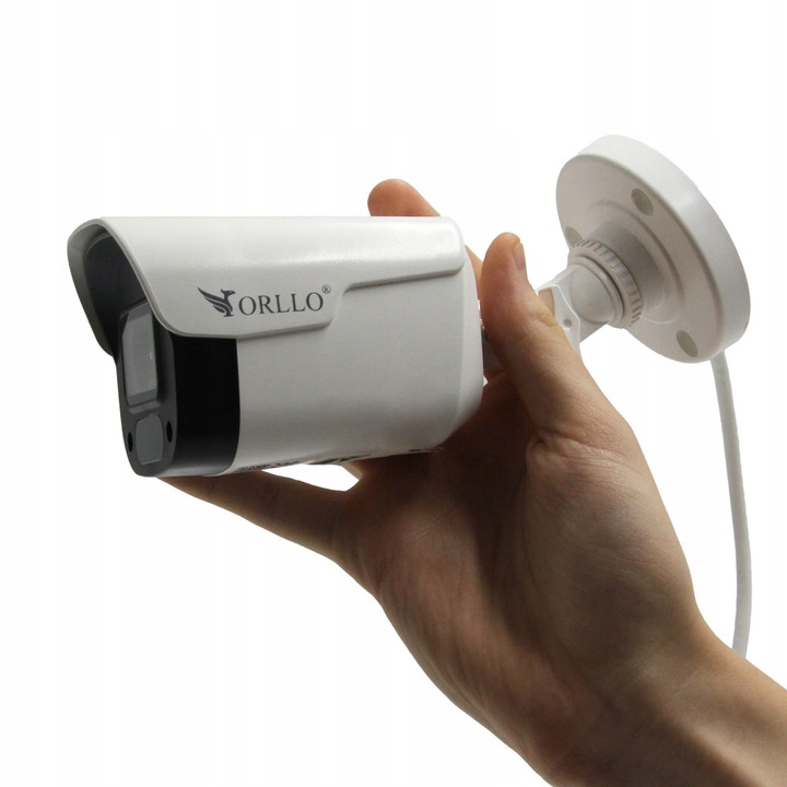 Zestaw Monitoringu 4 Kamery IP POE Zewnętrzne ORLLO ECO BULLET 4xLAN GRATIS