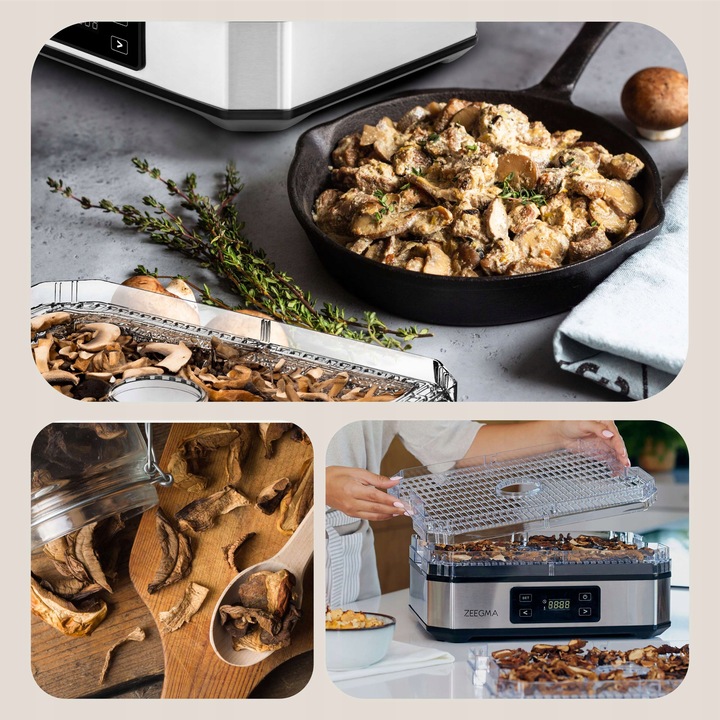 Suszarka spożywcza DUŻA Suszarka DO GRZYBÓW OWOCÓW WARZYW ZIÓŁ TIMER