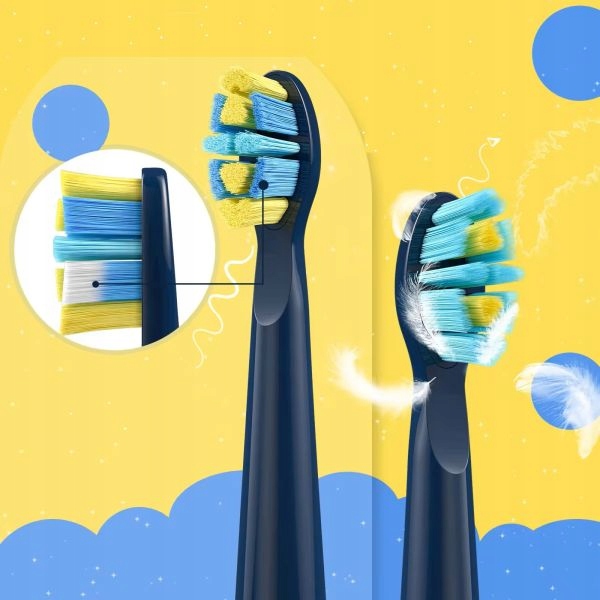 Szczoteczka soniczna dla dzieci 3-12 lat niebieska SEAGO SG-2303 USB-C