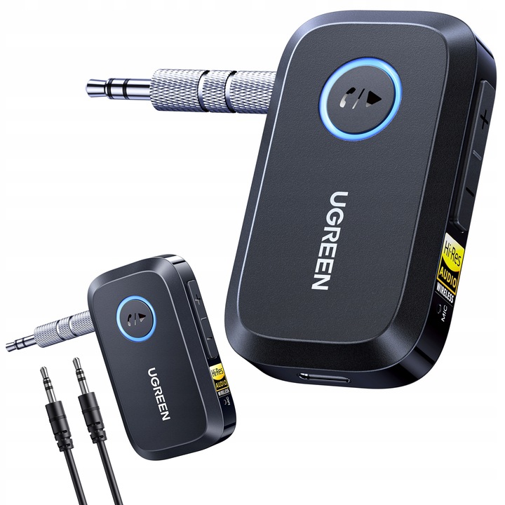 Ugreen 55546 Adapter Odbiornik Bluetooth 6.0 LDAC Hi-Res Audio AUX