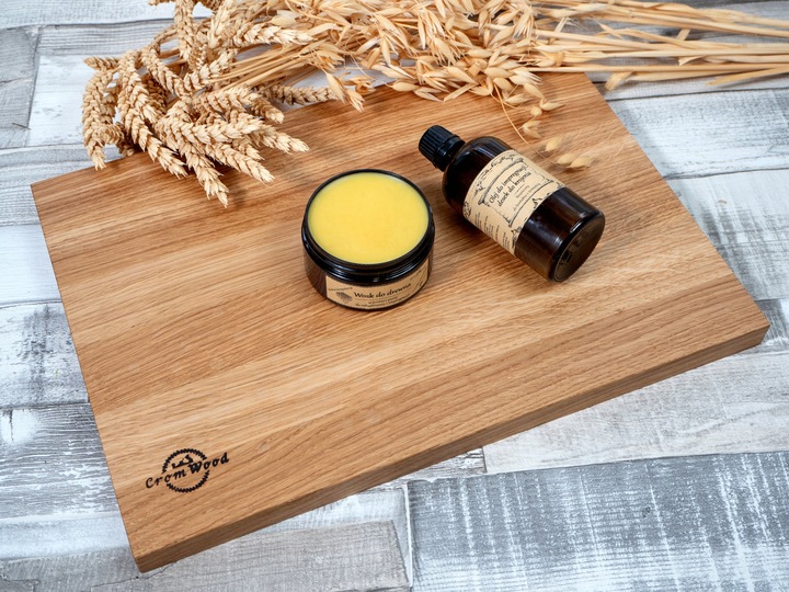 Wosk z olejem do drewna naturalny, kompleksowy zestaw do konserwacji