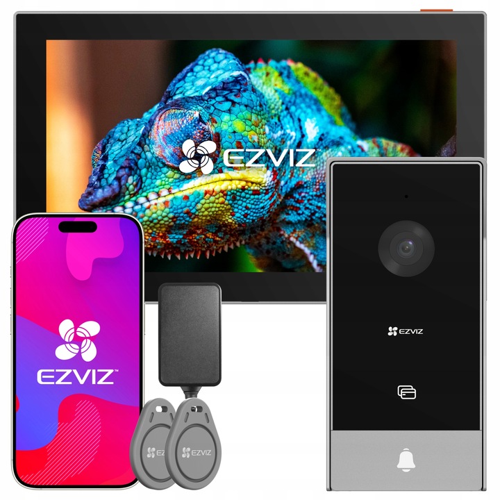 Wideodomofon WiFi EZVIZ HP5 Brama Furtka 2-żyły Aplikacja mobilna