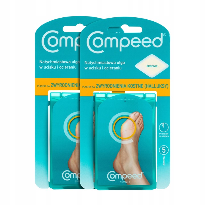 COMPEED plastry na halluksy 5 szt x2