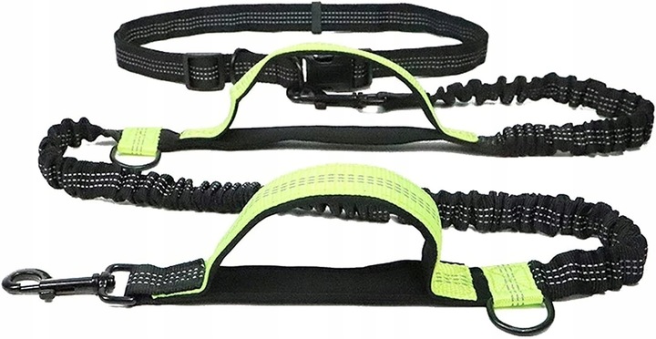 Smycz elastyczna do biegania z psem pas 2m U001