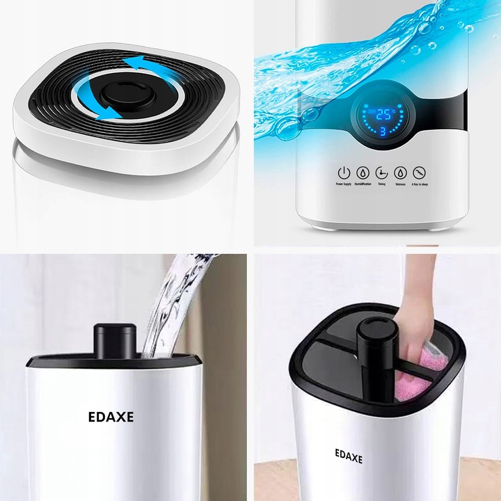 NAWILŻACZ POWIETRZA ULTRADŹWIĘKOWY AUTOMATYCZNY AROMATERAPIA DYFUZOR