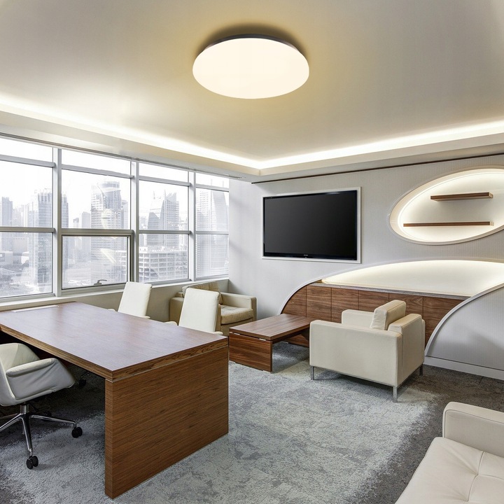 Plafon LED 12W oprawa LAMPA panel CZUJNIK RUCHU MIKRO