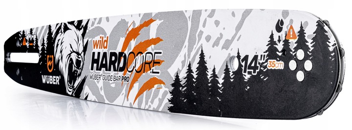 PROWADNICA DO PIŁY SPALINOWEJ PILARKI 14" 35CM + 2X ŁAŃCUCH 3/8" WUBER