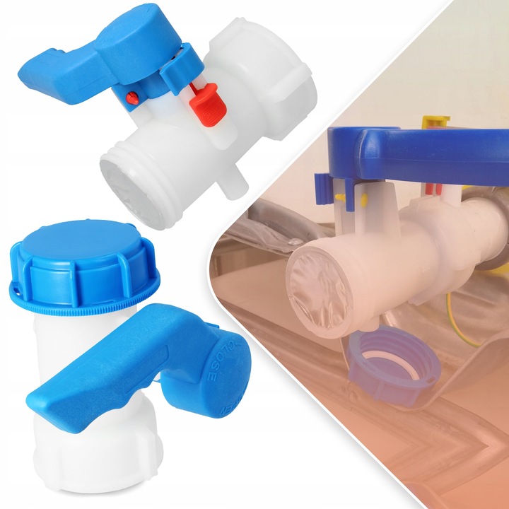 Zawór IBC Mauser MAUZER S60x6 MOTYLKOWY Kran Złącze Wylot Zbiornika