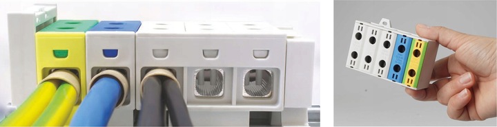 LISTWA ZACISKOWA PIĘCIOPOLOWA 5x16 MM2 (3P+N+PE)