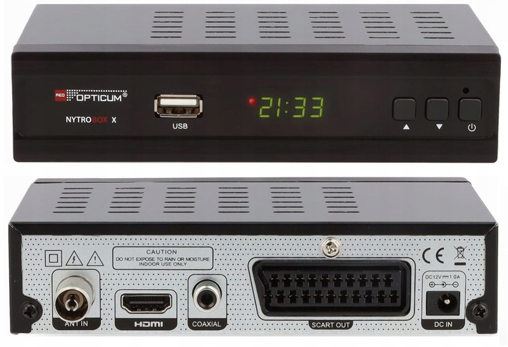 Tuner Dekoder Kablówki DVB-C DVB-T2 Telewizji Cyfrowej TV Naziemnej