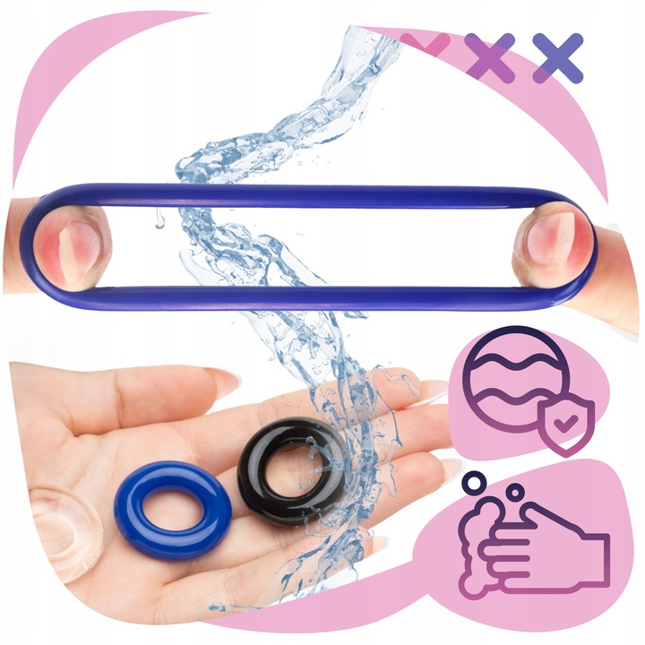 ŻEL INTYMNY LUBRYKANT nawilżający 200ml + ringi PIERŚCIENIE EREKCYJNE 3w1