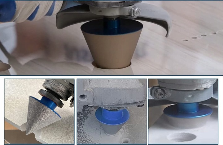 FREZ STOŻKOWY STOŻEK DIAMENTOWY 35mm M14 DO GRESU PŁYTEK GLAZURY CERAMIKI