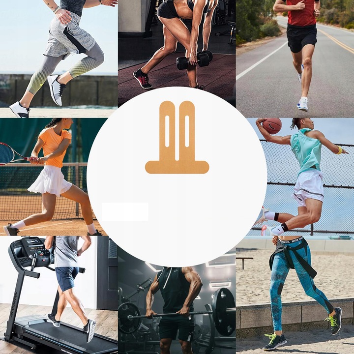 WYSOKIEJ JAKOŚCI TAŚMA KINEZJOLOGICZNA na ciało kolano 12 PCS