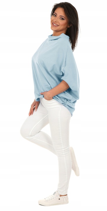 Moda Fresca F626 Luźna TUNIKA bluzka oversize KIMONO