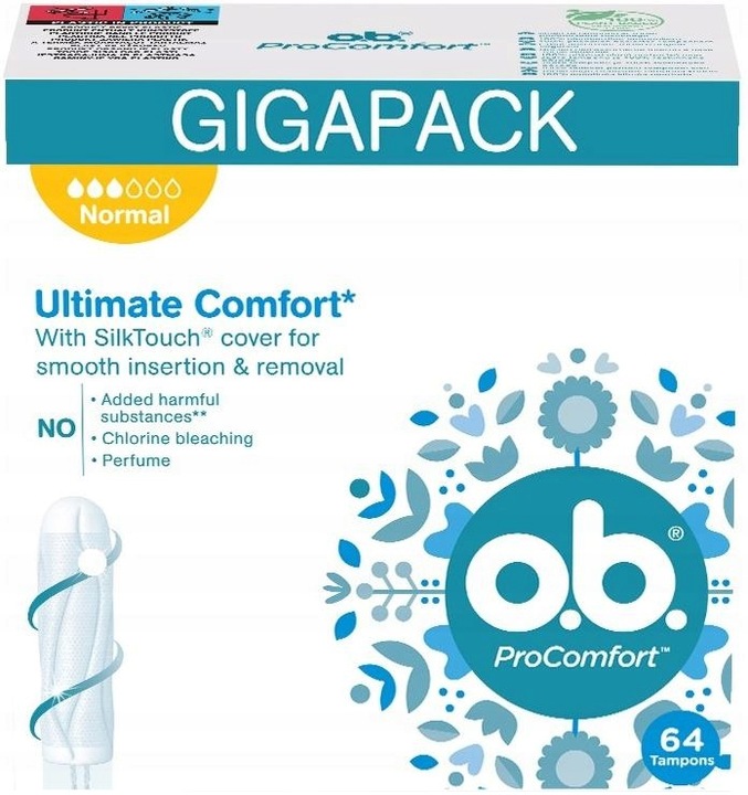o.b. ProComfort Normal tampony 64 sztuki
