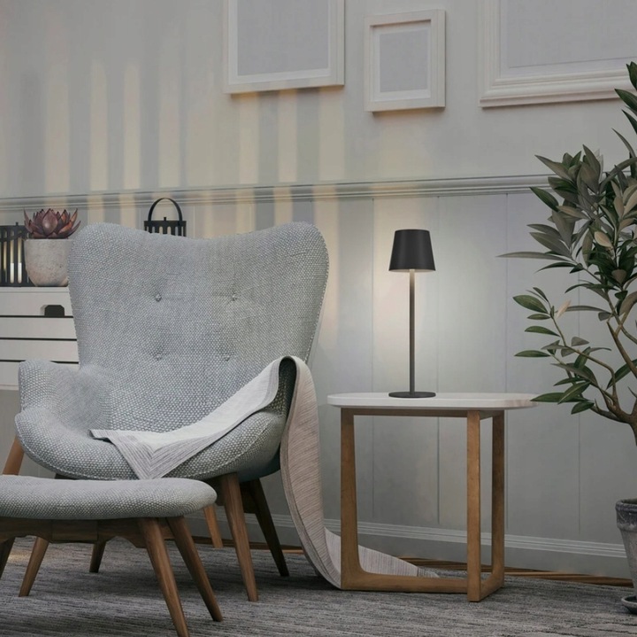 ELEGANCKA NOWOCZESNA BEZPRZEWODOWA LAMPKA NOCNA DOTYKOWA LED USB 3