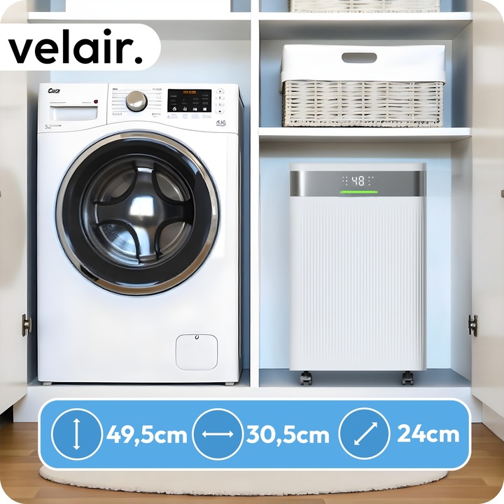 Osuszacz powietrza VELAIR LUMEA X 20l/24h WiFi +TIMER pochłaniacz