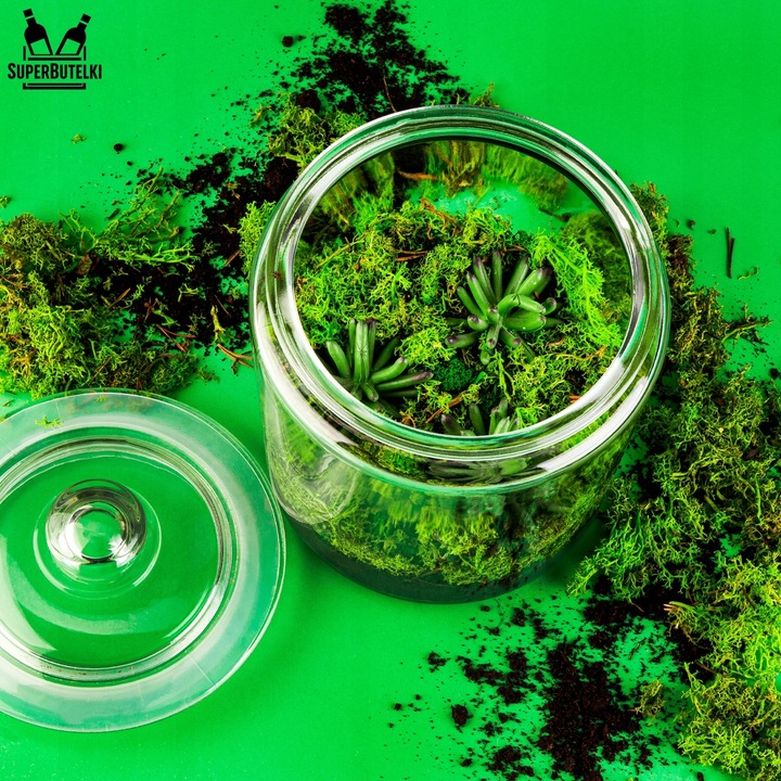 Słoik szklany 4 L pojemnik kuchenny na GRZYBY SUSZONE ŻYWNOŚĆ MĄKĘ KAWĘ