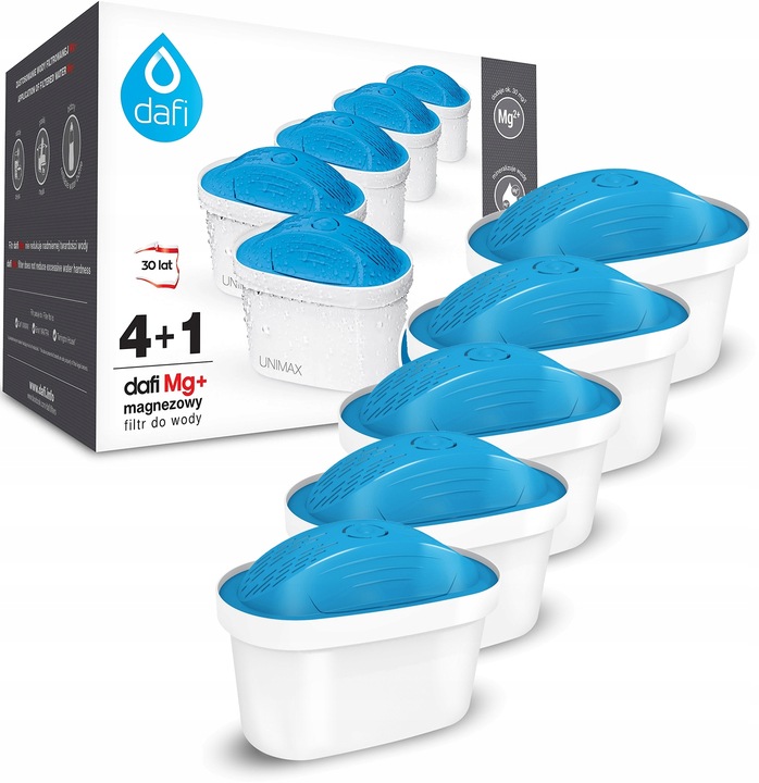 Wkład filtrujący do dzbanka Dafi Unimax Mg+ 5 szt.