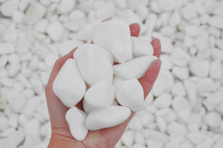 Otoczak Grecki śnieżno-biały Thassos 3-6cm 20kg