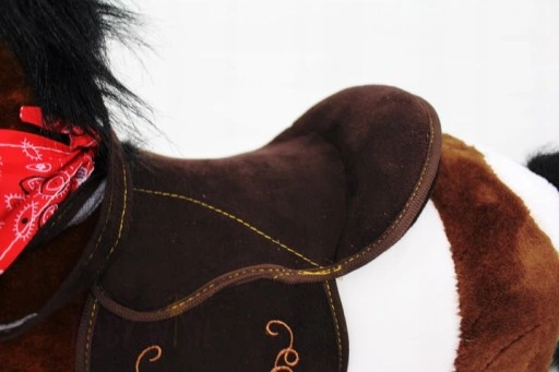 ŚPIEWAJĄCY KOŃ NA BIEGUNACH 74cm DUŻY BUJANY KONIK