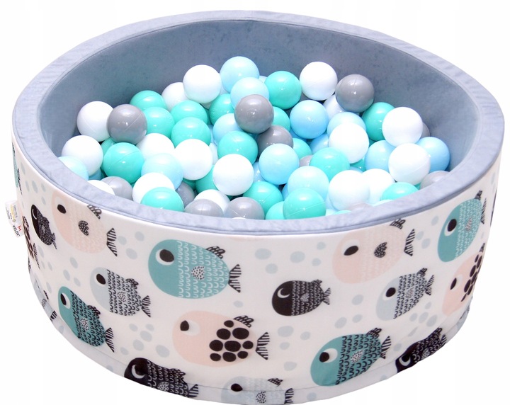 Suchy basen z piłkami kulkami 200szt dla dzieci piłeczkami 80x30 kojec