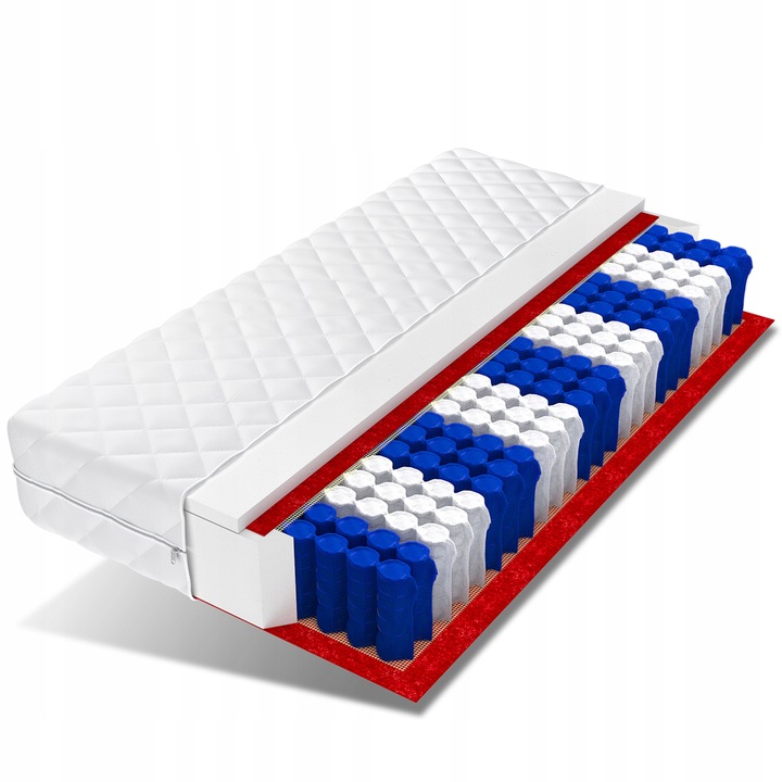 Materac 180x80 pocket 7 stref 12 cm DINO