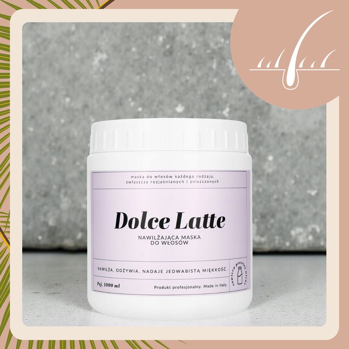 Maska do Włosów po Rozjaśnieniu Koloryzacji Proteinowa DOLCE LATTE 1000ML