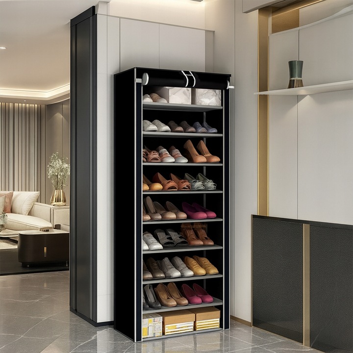 SZAFKA MATERIAŁOWA NA BUTY UBRANIA REGAŁ PÓŁKA GARDEROBA 9 PÓŁEK DUŻA