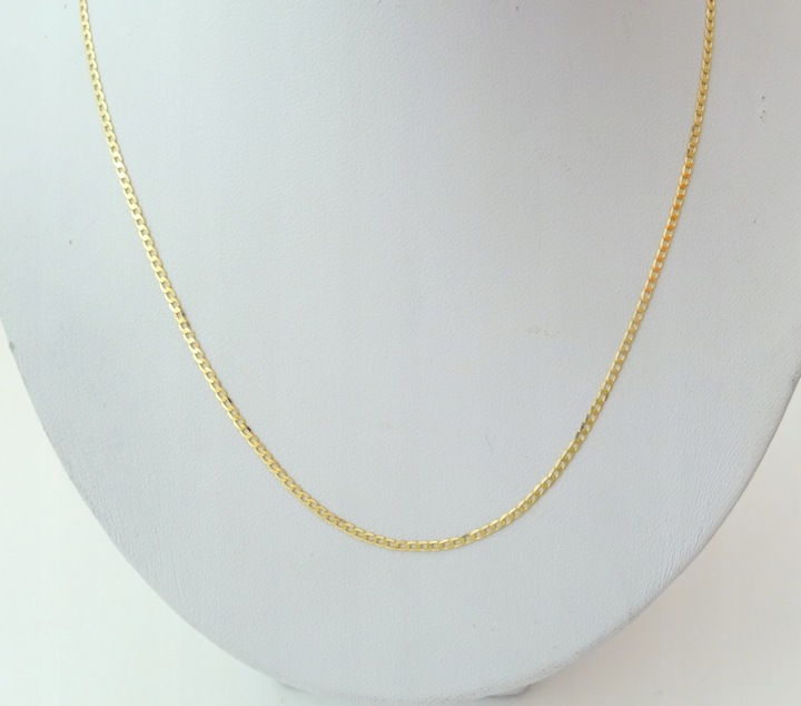 ŁAŃCUSZEK ZŁOTY PEŁNY + KRZYŻYK 55 CM. PR. 585