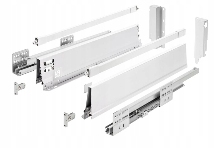 SZUFLADA GTV MODERN BOX PRO WYSOKA H199 L500 CICHY DOMYK WYSUW BIAŁA