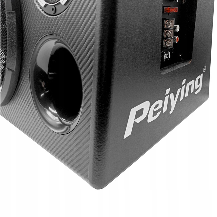 SKRZYNIA BASOWA TUBA OBUDOWA SUBWOOFER + WZMACNIACZ KABLE PRZEWODY