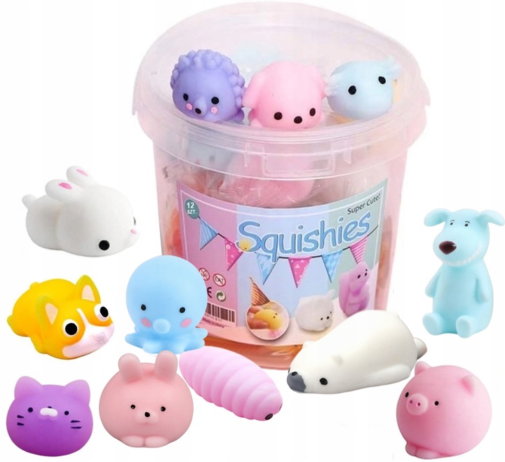 12 x MOCHI SQUISHY FIDGET GNIOTKI POP IT GNIOTEK