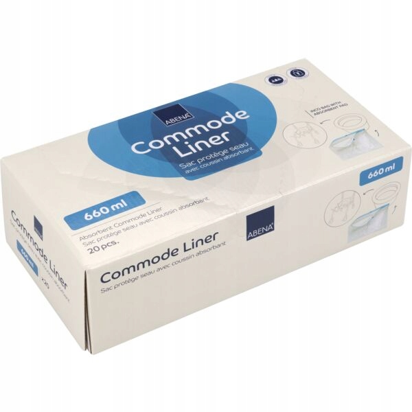 Worki toaletowe z wkładem chłonnym ABENA Commode Liner 20 szt.