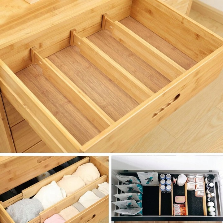 4x ORGANIZER DO SZUFLADY SZUFLAD PRZEGRÓDKA SEPARATOR PRZEGRODY