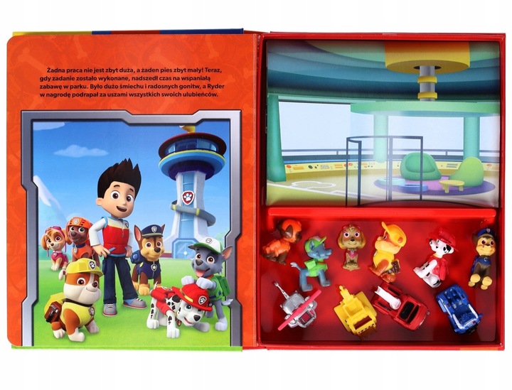 Psi Patrol 10 Figurek oryginalne + Książka + Mata Figurki